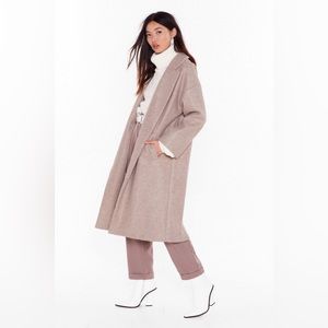 Nasty Gal So Long Oversized Coat (M)
